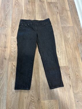 Ruby Rd. Black Cropped Stretch Jeans